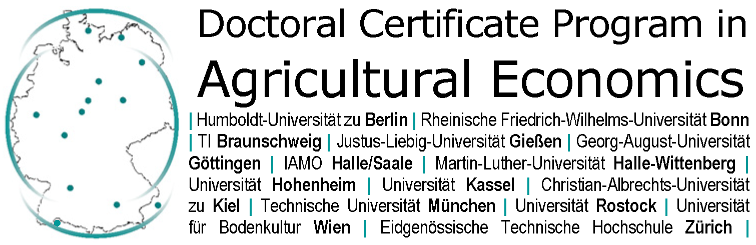 Logo Doctoral Certificate Program in Agricultural Economics